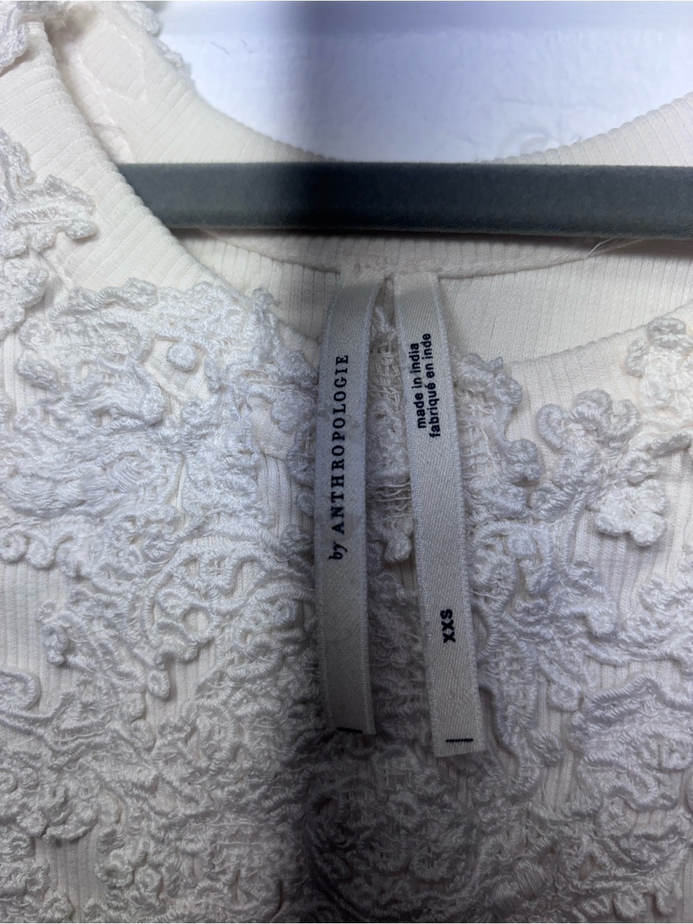 The Pippah Lace Appliqué Tank by Anthropologie White XXS - Picture 5 of 7